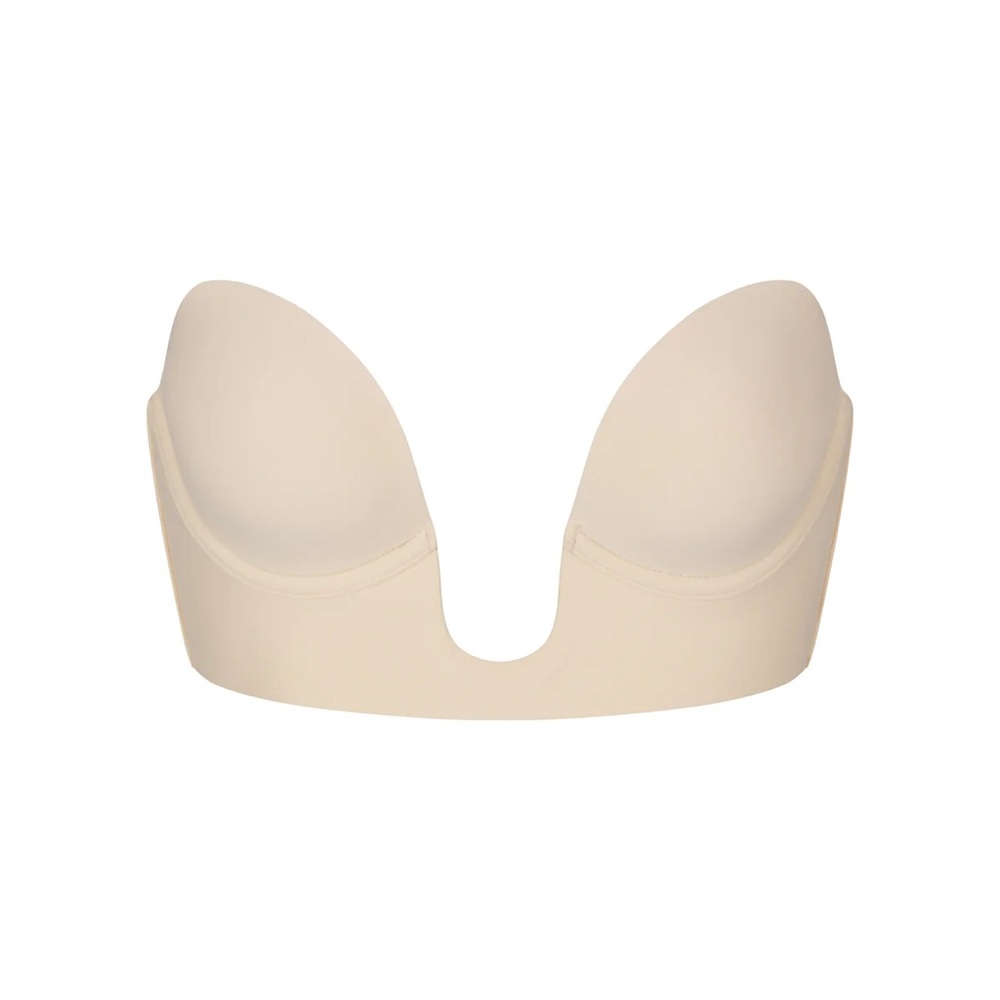 Deep plunge shapewear bra size M color Sand